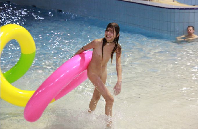 Naturism pool video - Escaping the hot sun [Real nudism]