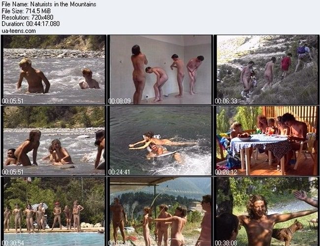 Naturists video in the mountains [Real nudism]