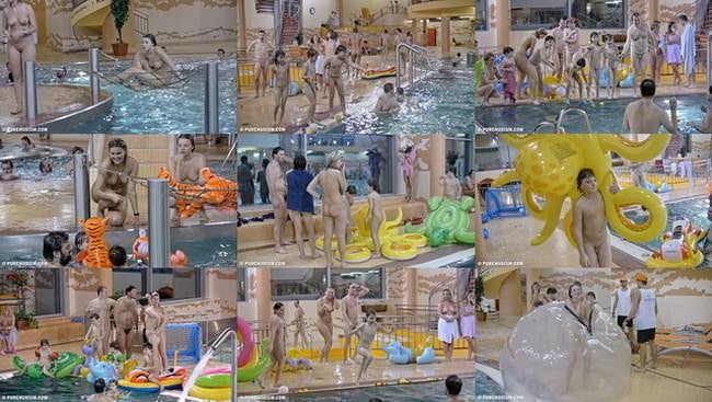 Nudists in the pool new video [Real nudism]