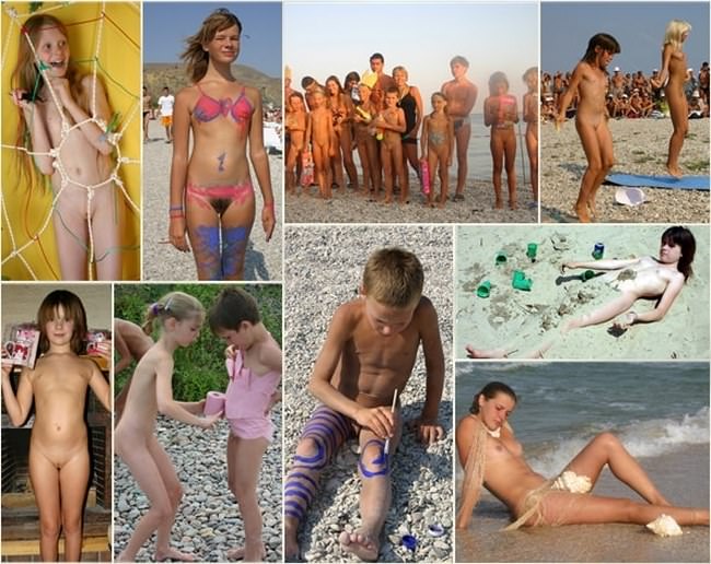 Young child gets painted family naturism gallery Purenudism siterip [Real nudism]